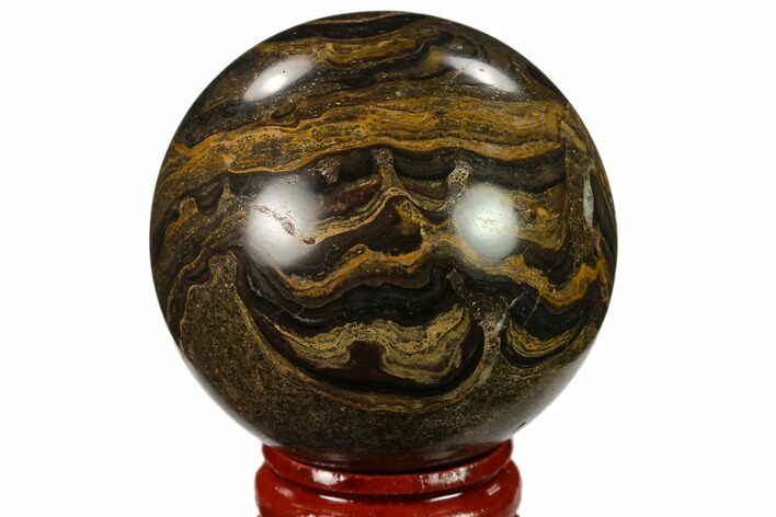 Polished Stromatolite (Greysonia) Sphere - Bolivia #134715